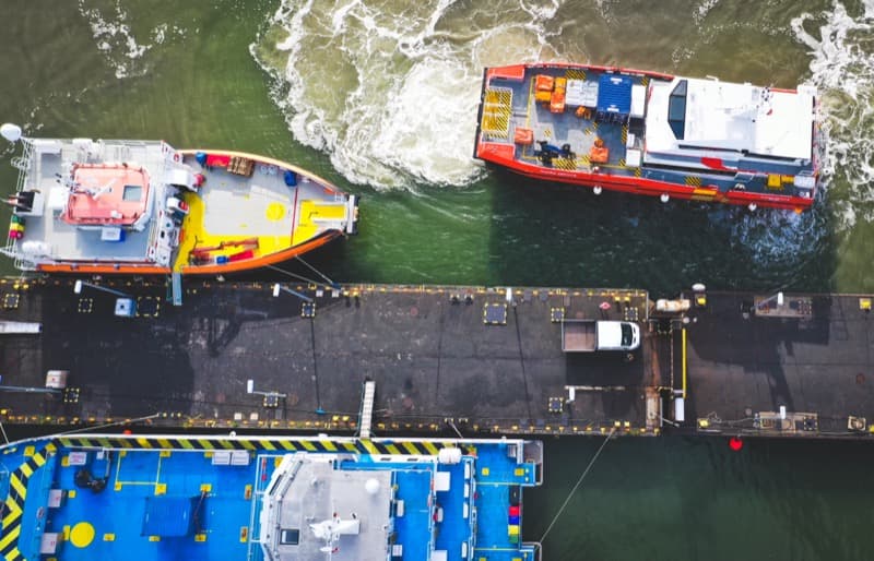 Professional CTV operations for offshore wind farm crew transfer showcasing maritime expertise